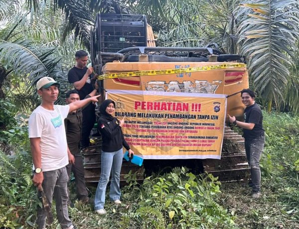 Polda Sumbar Tindak Tambang Emas Ilegal di Pasaman Barat, Empat Ekskavator Disita