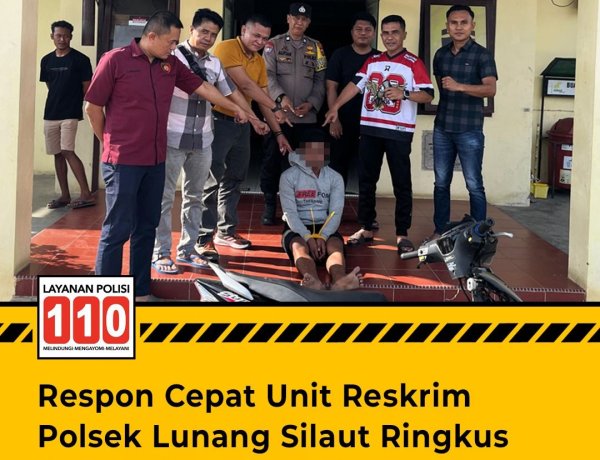 Kurang dari 24 Jam, Polisi Tangkap Pencuri Motor di Pesisir Selatan